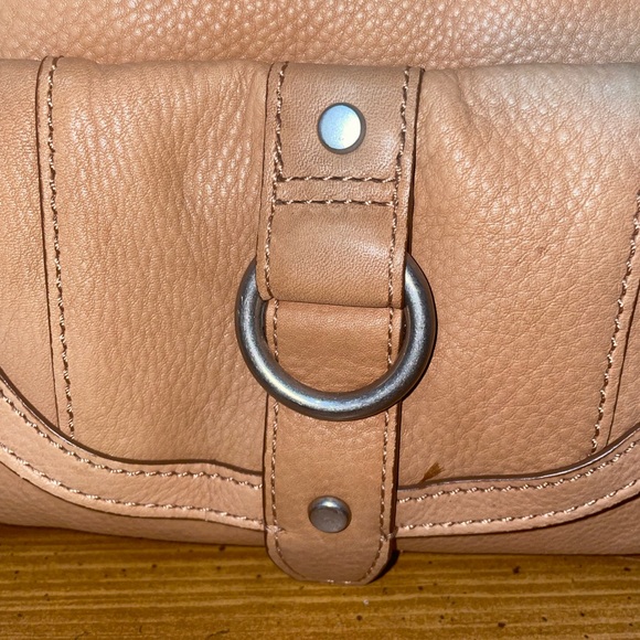 Fossil Long Live Vintage 1954 Tan Pebbled Leather Multi Compartment Purse Bag - Picture 3 of 6